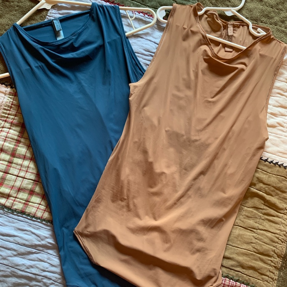 Bundle of 2 SKIMS tank bodysuits. Medium. Good condition